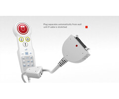 Ascom Ascom TeleCARE Handset NIPH2-A3L met Rode Knop & Bedleesbediening (6m)