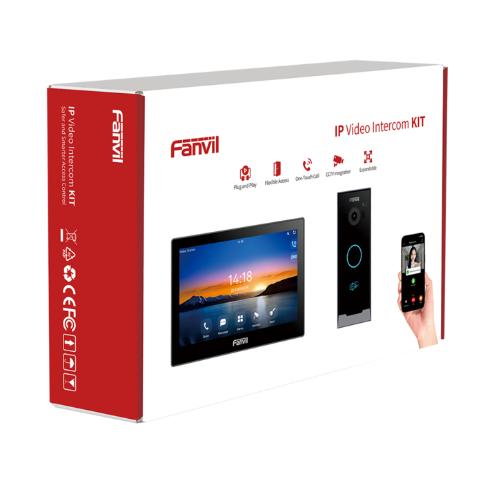 Fanvil Fanvil VIK-01 Video Intercom Kit - i504W Monitor + i60 Buitenpost + App