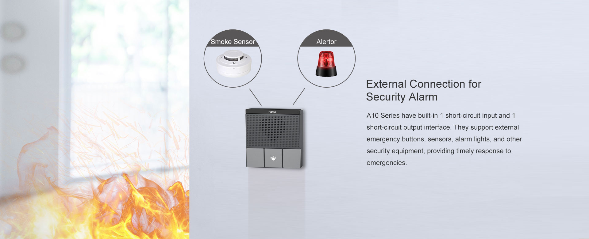 Fanvil Fanvil A10W SIP Mini Intercom met Wi-Fi en HD Audio
