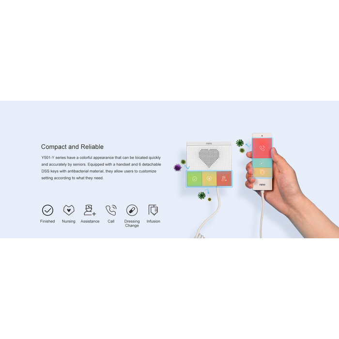 Fanvil Fanvil Y501W-Y SIP Healthcare Intercom