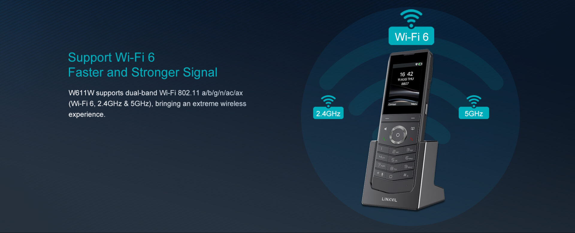 Fanvil Fanvil W610H Draadloze Wi-Fi Handset voor W710H