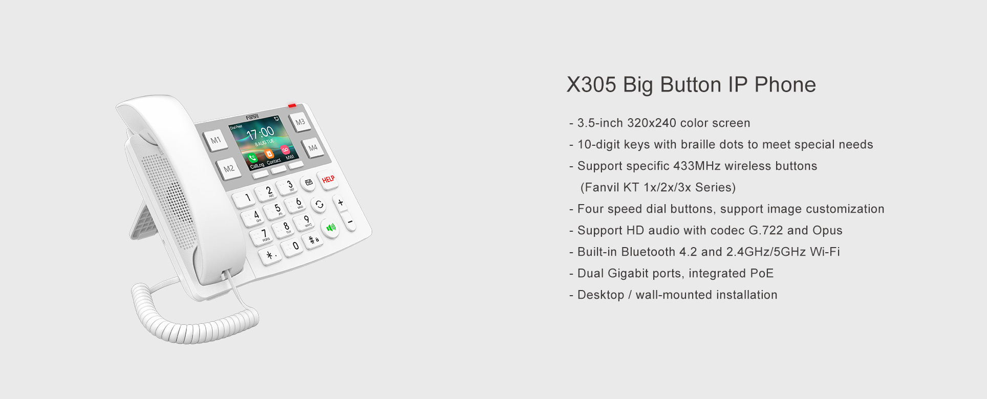 Fanvil Fanvil X305 SIP-Phone Big Button