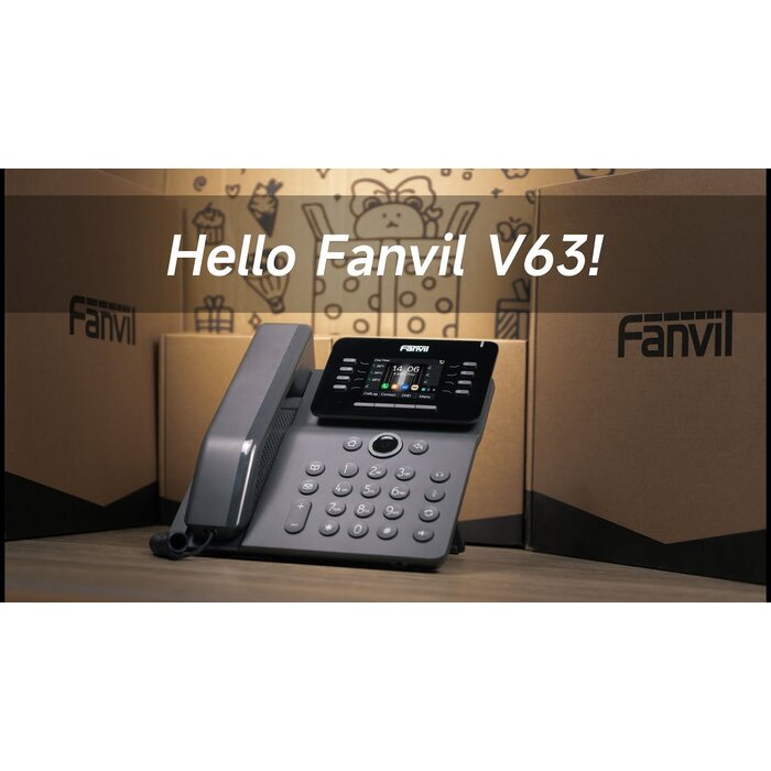 Fanvil Fanvil V63 Zakelijke VoIP Telefoon (6 SIP-lijnen, PoE & Gigabit)