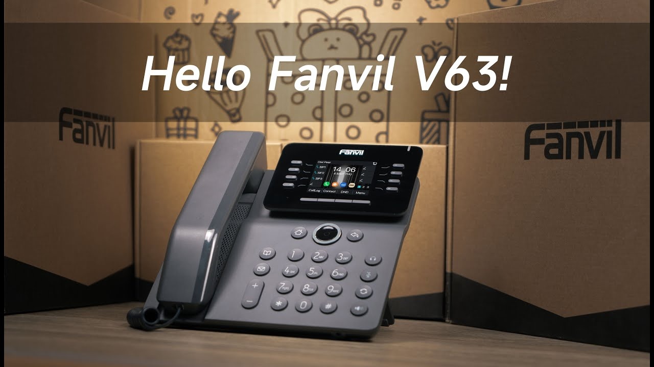 Fanvil Fanvil V63 Zakelijke VoIP Telefoon (6 SIP-lijnen, PoE & Gigabit)