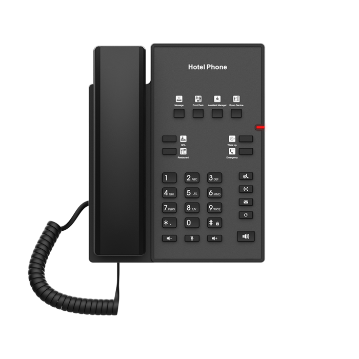 Fanvil Fanvil H1-2-Draads IP Hoteltelefoon met Aanpasbaar Frontpaneel