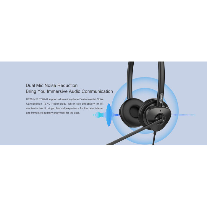 Fanvil Fanvil HT301-U Monaurale USB Headset met Noise-Cancelling