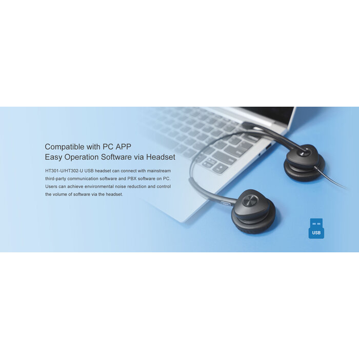 Fanvil Fanvil HT302-U Binaural USB-Headset met In-line Bediening
