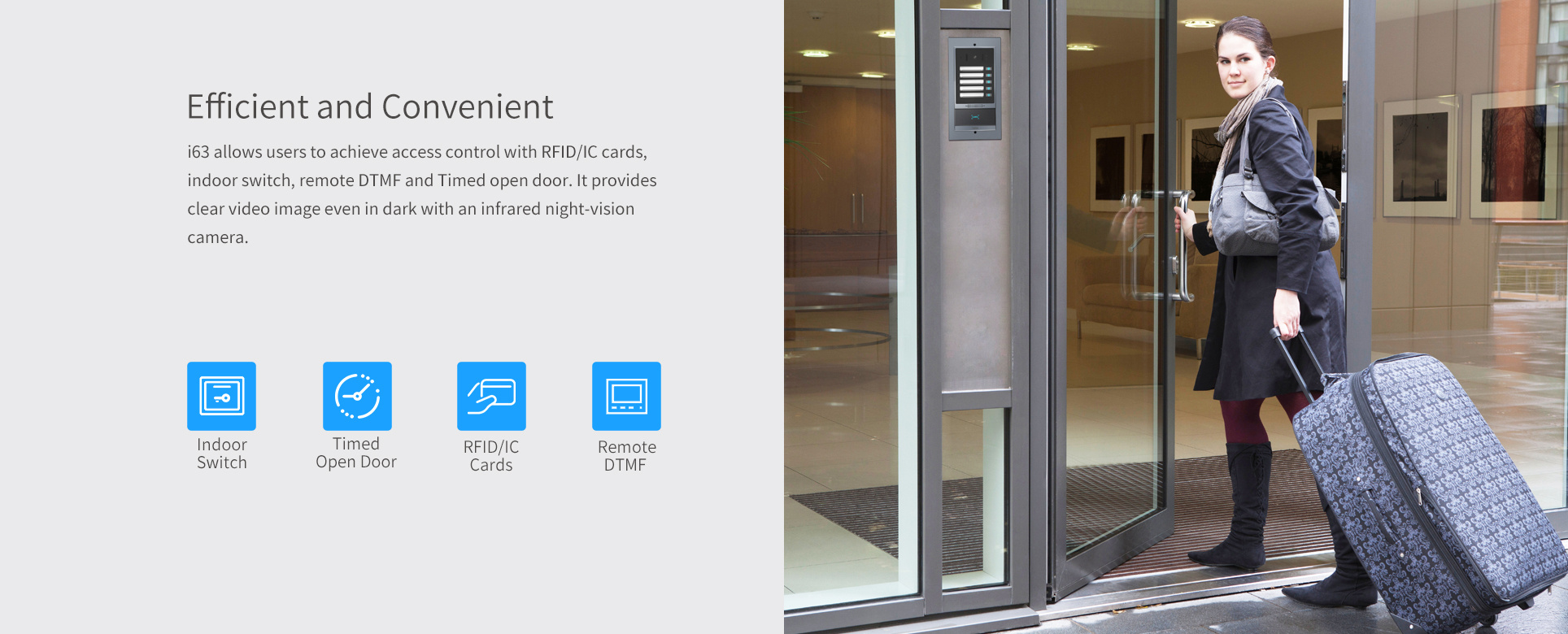Fanvil Fanvil i63 SIP Video Deurtelefoon met 5 Knoppen en RFID/NFC