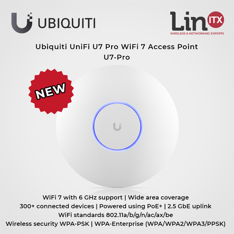 Ubiquiti Ubiquiti UniFi U7 Pro Tri-Band WiFi 7 Access Point (U7-PRO)