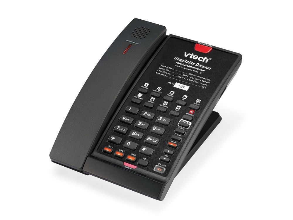 Vtech VTech CTM-A2421 Matte Black 2-Line Draadloze Telefoon