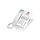 VTech A2210 Silver & Pearl 1-Line Contemporary Analog Corded Phone, 10 programmable keys