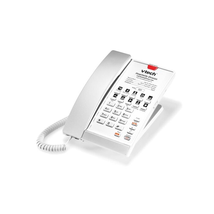 Vtech Vtech A2210 Silver & Pearl (10 keys)  1-Line Analog Corded Phone, 10 programmable keys