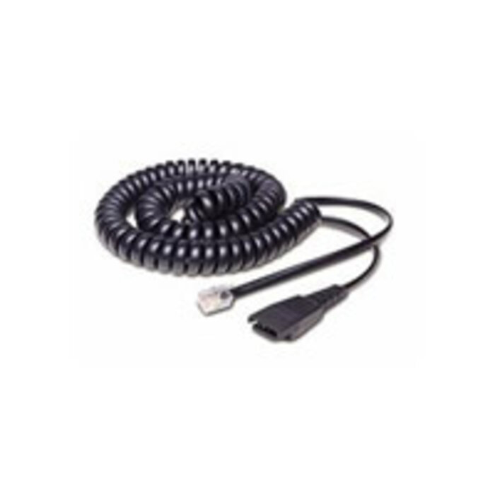 Jabra Jabra QD naar RJ10 Aansluitkabel - Krulsnoer 0,5 tot 2 meter