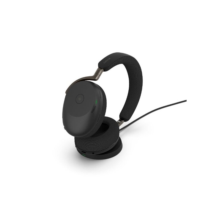 Jabra Jabra Evolve3 85 UC, Link390c, Black With wireless charging pad