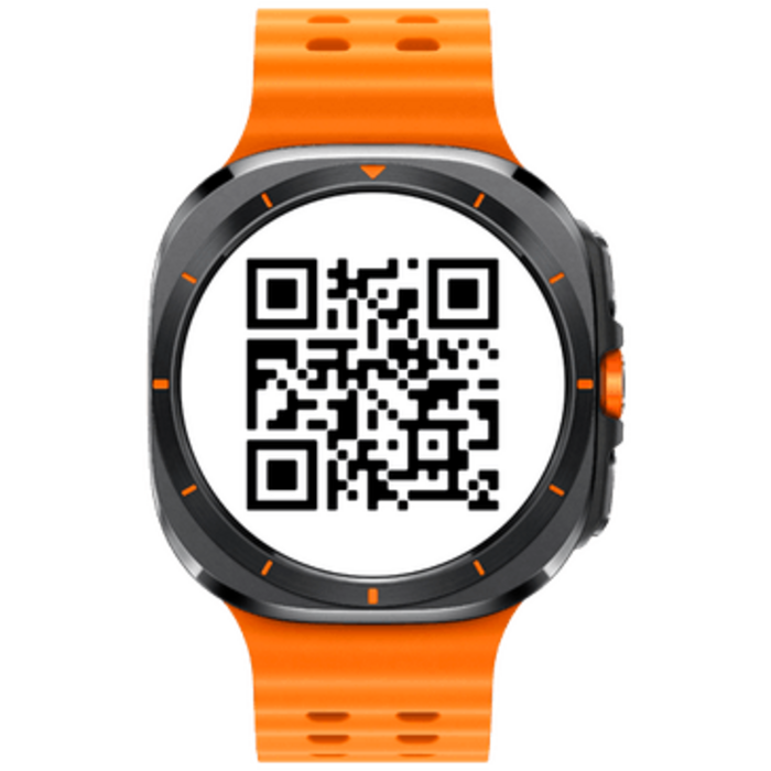 Samsung Samsung Galaxy Watch Ultra 32GB Titanium Grijs (Oranje Rubberen Band)