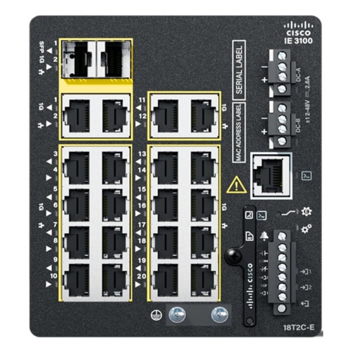 CISCO SYSTEMS CISCO SYSTEMS IE3100 w/18GE Copper - 2GE Combo - Fixed sys - Network Essentials