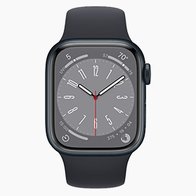 Refurbished Apple Refurbished Apple Watch Series 8 45mm Zwart (Wifi) - Zo goed als nieuw