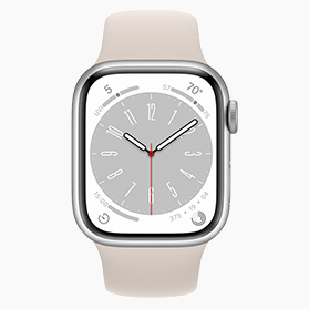 Refurbished Apple Refurbished Apple Watch Series 8 45mm Sterrenlicht (4G) - Zo goed als nieuw