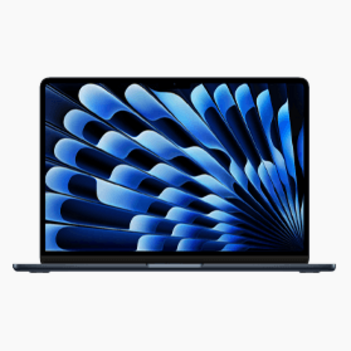 Refurbished Apple Refurbished Apple MacBook Air 15 inch M3 (2024) 8GB 256GB Middernacht - Zo goed als nieuw