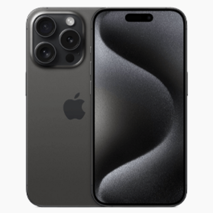 Refurbished Apple Refurbished Apple iPhone 15 Pro 128GB Titanium Zwart - Zo goed als nieuw