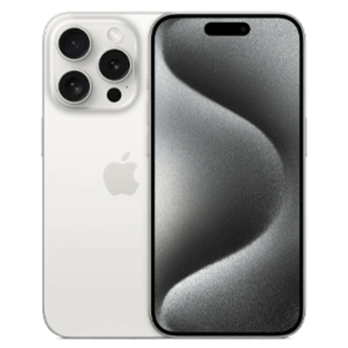 Refurbished Apple Refurbished Apple iPhone 15 Pro 128GB Titanium Wit - Zichtbaar gebruikt