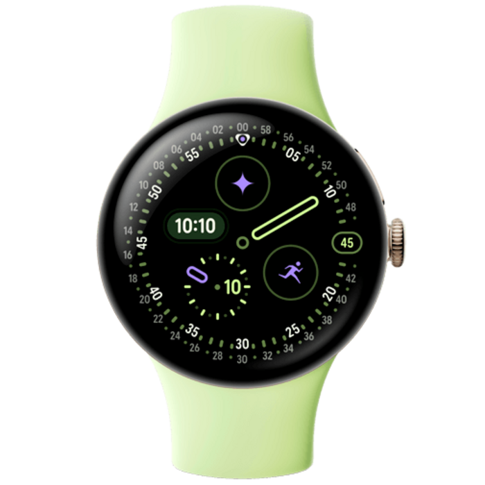 Google Google Pixel Watch 4 (Wi-Fi) Smartwatch - 41mm - Champagne Gold / Lemongrass