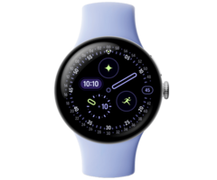 Google Google Pixel Watch 4 (Wi-Fi) - 41mm - Zilver met Paarse Sportband
