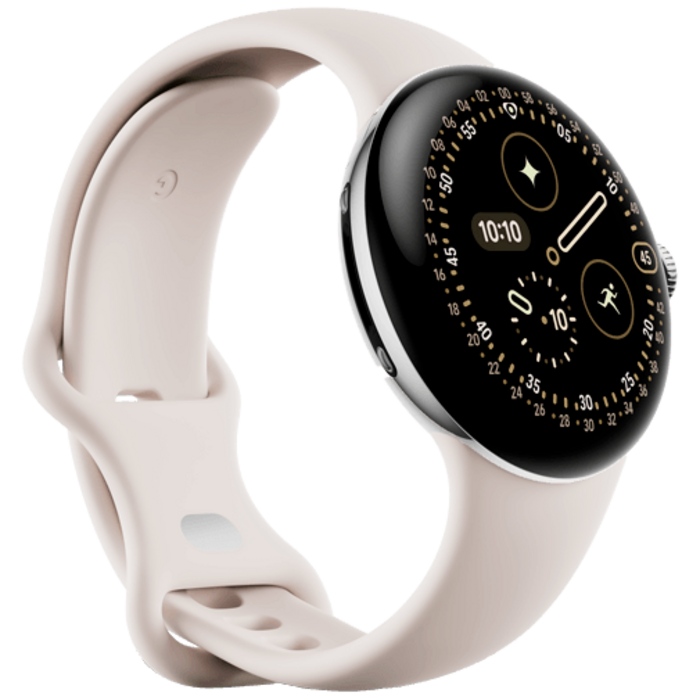 Google Google Pixel Watch 4 (Wi-Fi) - 41mm - Zilver/Beige