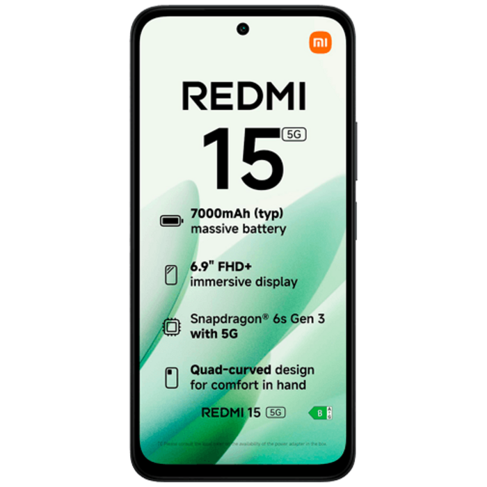 Xiaomi Xiaomi Redmi 15 5G Smartphone - 128GB - Zwart