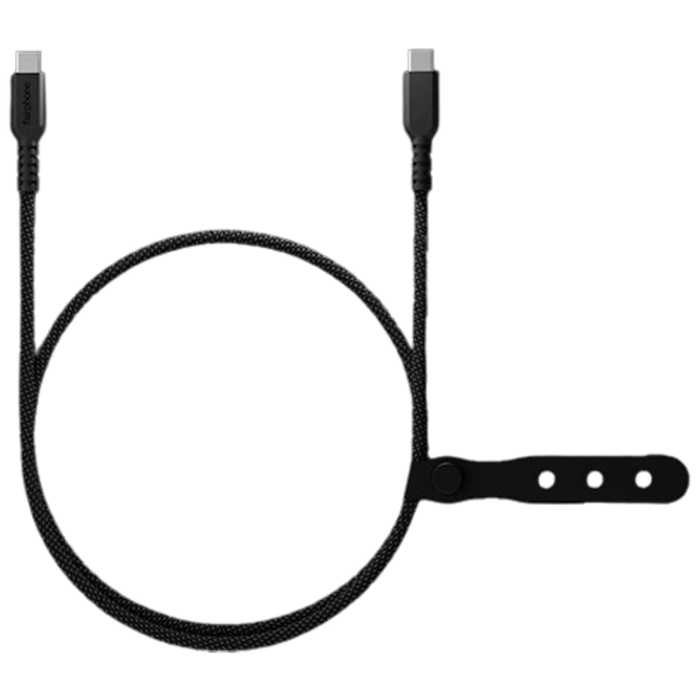 Fairphone Fairphone Long Life USB-C naar USB-C Kabel met USB-A Adapter - 1m - Zwart/Grijs