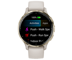 Garmin Garmin Venu 3S GPS Smartwatch - Soft Gold met Ivoren Siliconenband
