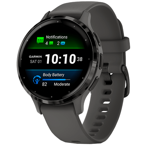 Garmin Garmin Venu 3S GPS Smartwatch - 41mm - Slate / Pebble Gray