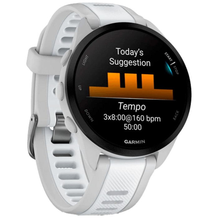 Garmin Garmin Forerunner 165 GPS Hardloophorloge - Mist Grey / Whitestone