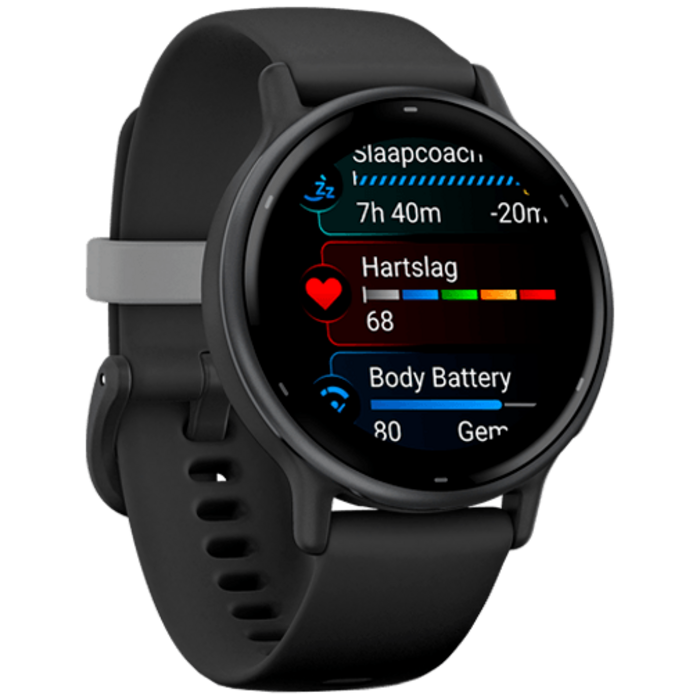 Garmin Garmin vívoactive® 5 Smartwatch - Zwart/Slate (Siliconenband)