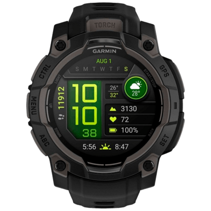 Garmin Garmin Instinct 3 AMOLED Smartwatch - 45mm - Zwart