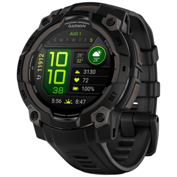Garmin Garmin Instinct 3 AMOLED Smartwatch - 45mm - Zwart