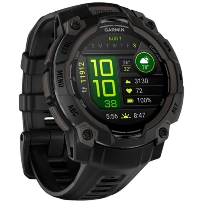 Garmin Garmin Instinct 3 AMOLED Smartwatch - 45mm - Zwart