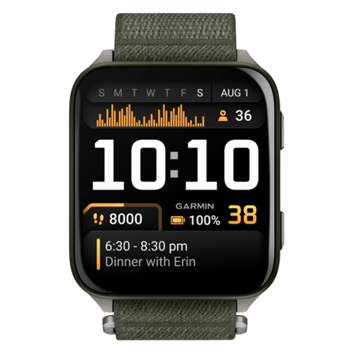 Garmin Garmin Venu X1 Smartwatch - Zwart (Zwarte Nylon Band)