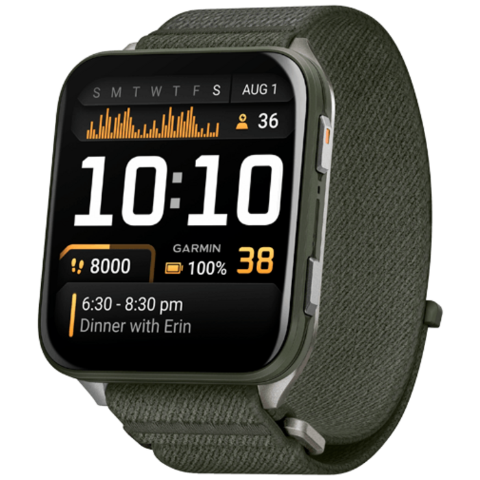 Garmin Garmin Venu X1 Smartwatch - Zwart (Zwarte Nylon Band)