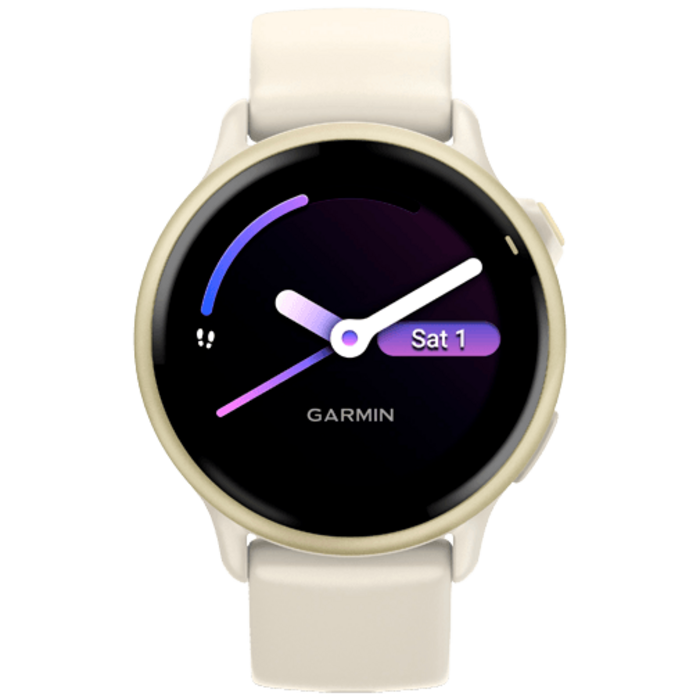 Garmin Garmin Vivoactive 6 GPS Smartwatch - Lunar Gold / Beige