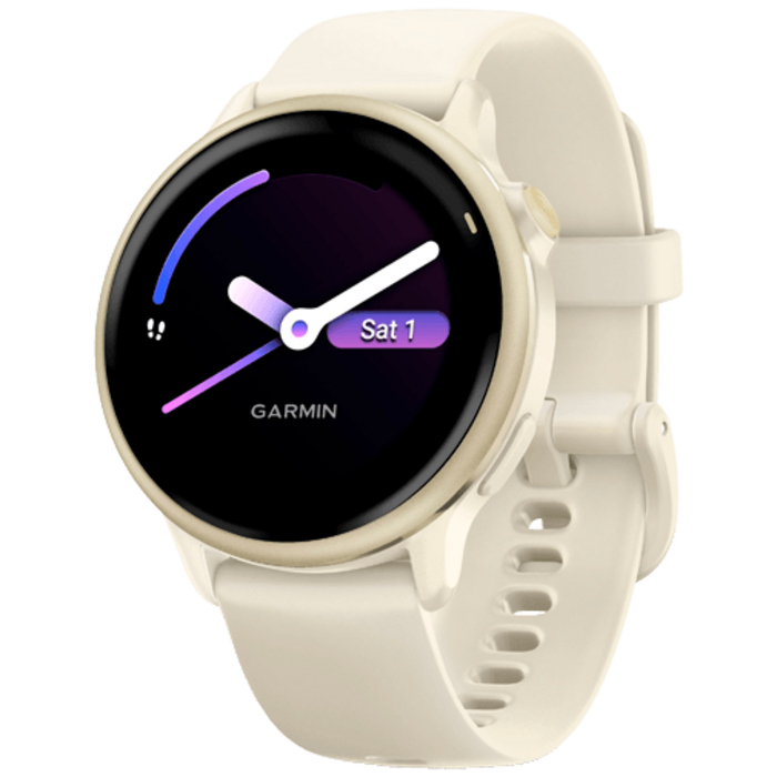 Garmin Garmin Vivoactive 6 GPS Smartwatch - Lunar Gold / Beige
