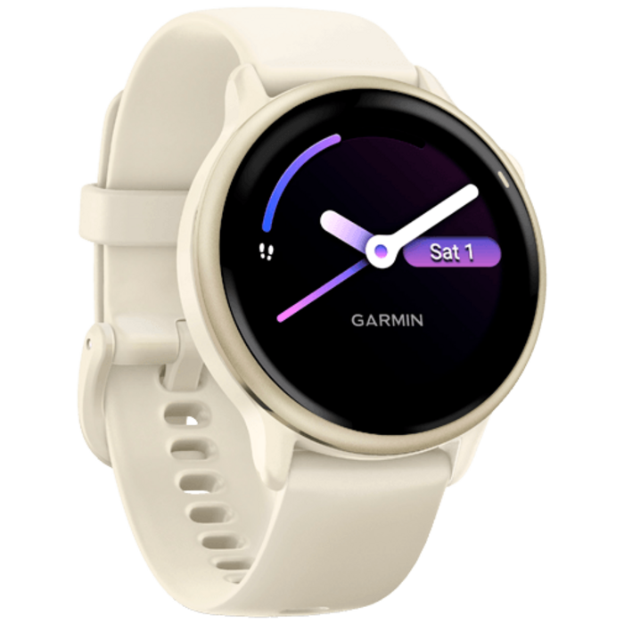 Garmin Garmin Vivoactive 6 GPS Smartwatch - Lunar Gold / Beige