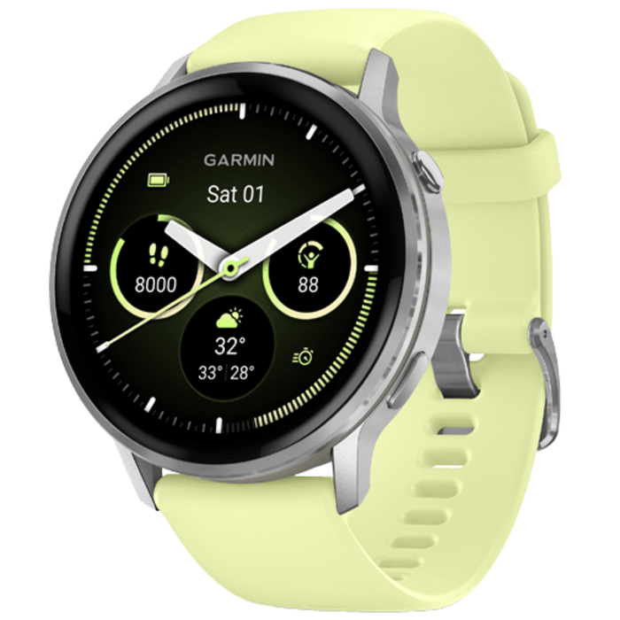 Garmin Garmin Venu 4 GPS Smartwatch - 45mm - Zilver/Geel