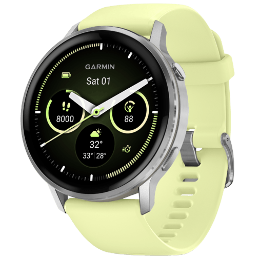 Garmin Garmin Venu 4 GPS Smartwatch - 45mm - Zilver/Geel, foto 2 van 5