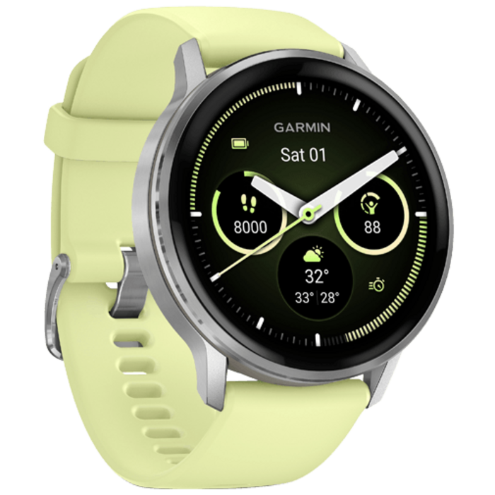 Garmin Garmin Venu 4 GPS Smartwatch - 45mm - Zilver/Geel