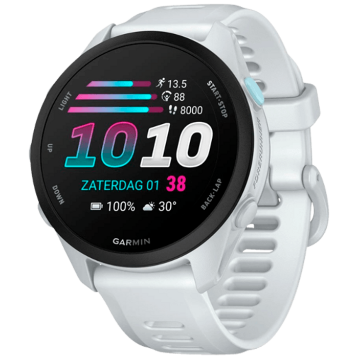 Garmin Garmin Forerunner 70 Whitestone - Sporthorloge met AMOLED Touchscreen en GPS