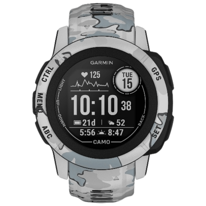 Garmin Garmin Instinct 2S Camo Edition - Robuuste GPS Smartwatch - Mist Camo (Grijs)