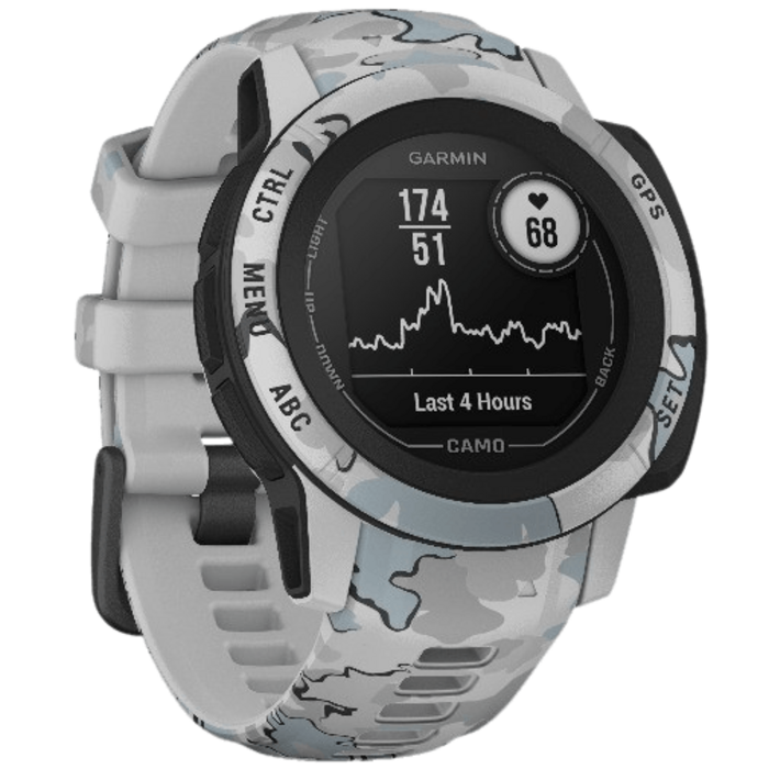 Garmin Garmin Instinct 2S Camo Edition - Robuuste GPS Smartwatch - Mist Camo (Grijs)