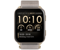 Garmin Garmin Venu X1 Smartwatch - Soft Gold met French Grey Nylon Band