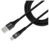 Mobilize Mobilize USB naar Lightning Nylon Kabel - 1 Meter - Zwart